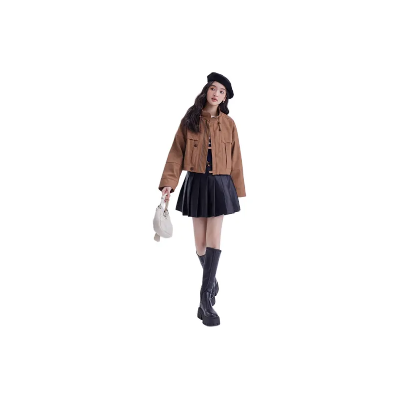 DEAR DEER PUFF Jackets Coats Women's Brown-0
