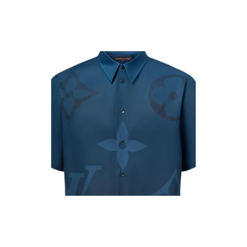 LOUIS VUITTON Monogram Printed Short Sleeved Shirt-3