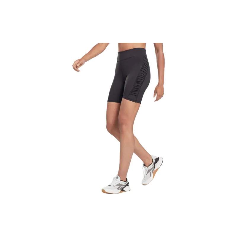 Reebok Studio Ruched High Rise Legging Leggings Women's Black-1