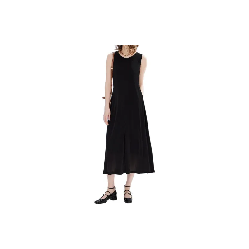 DKNY Sleeveless Dress Women's Black-2