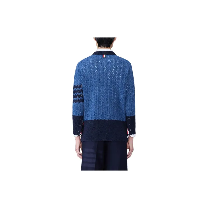 THOM BROWNE 4 Bar Striped Sweater-4
