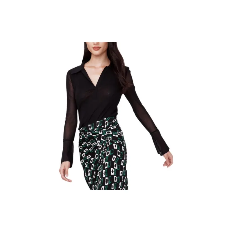 DVF Diane Von Furstenberg SS24 Shirt Women's Black-3