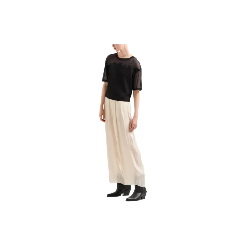 ARMANI EXCHANGE SS24 Drop Shoulder Sleeve T Shirt Women's-3