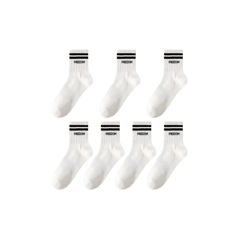 MIIOW Trend Party Series Mid Calf Socks Unisex 7 Pack-11