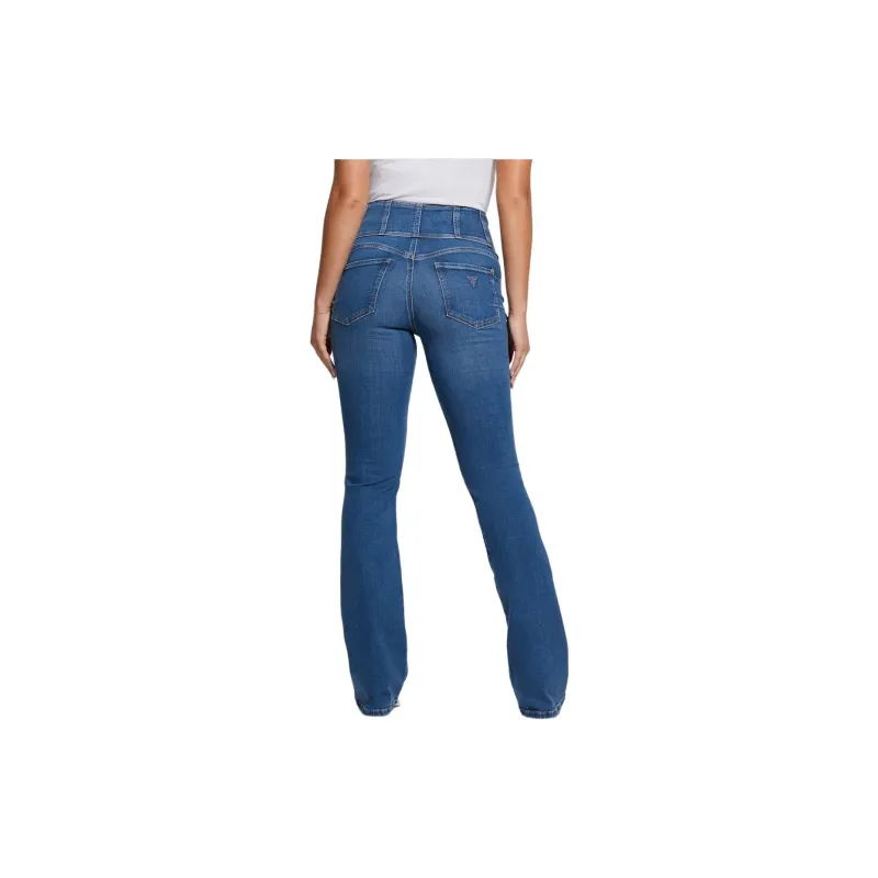 GUESS Eco Corset Shape Up Flared Jeans Jeans Women's Blue-2