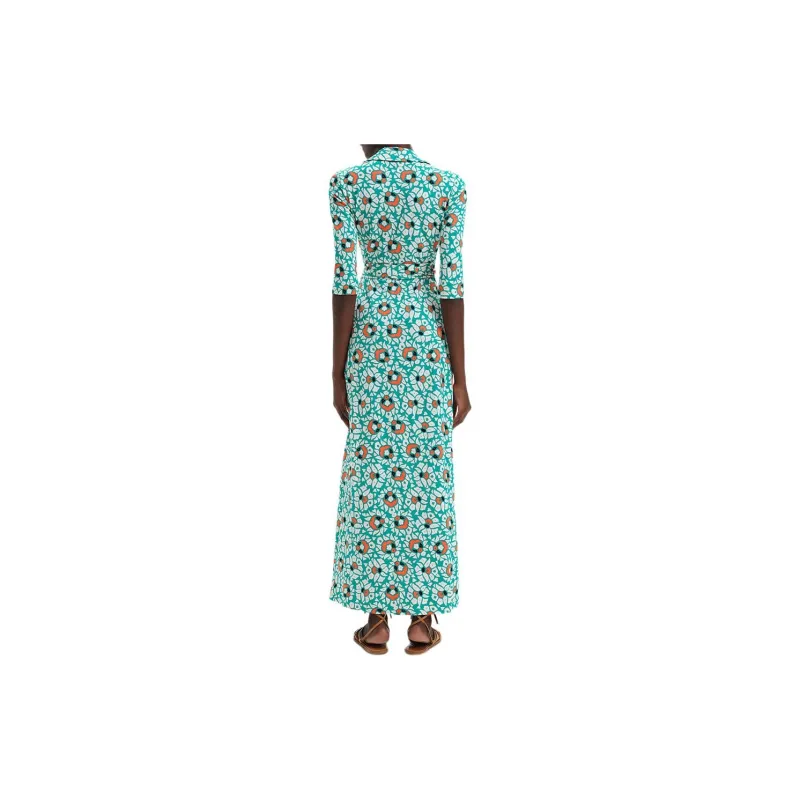 DVF Diane Von Furstenberg Long-Sleeved Dresses Women's Green-3