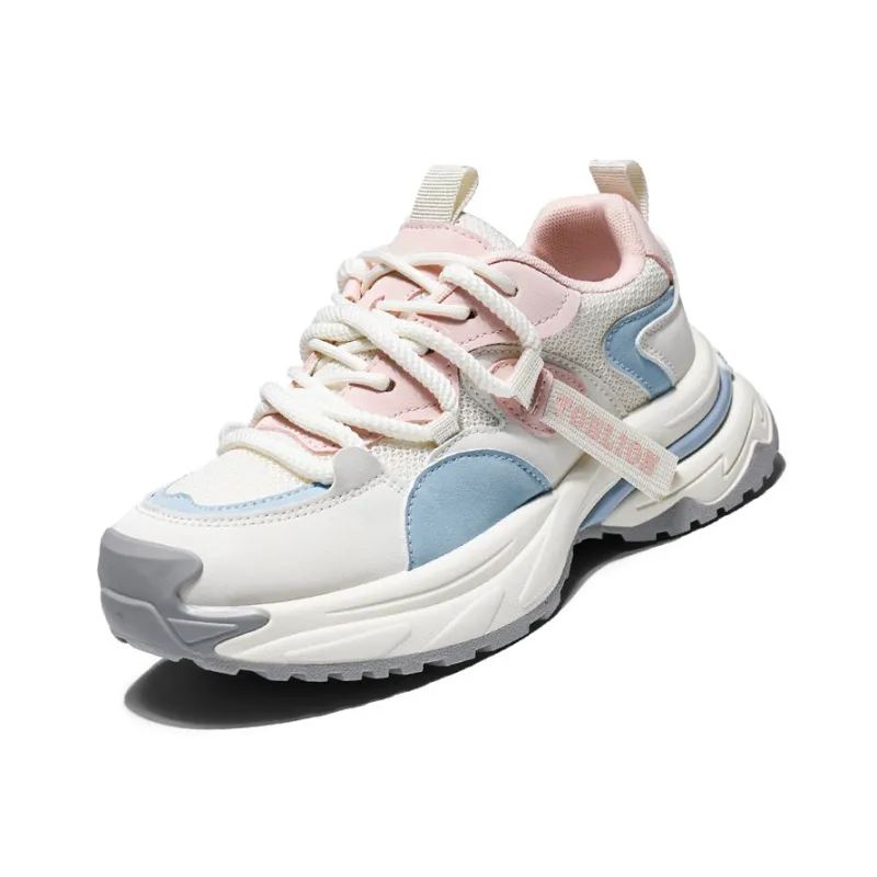 Tonlion Anti Slip And Wear Resistant Breathable Low Top Chunky Sneakers Women's-8