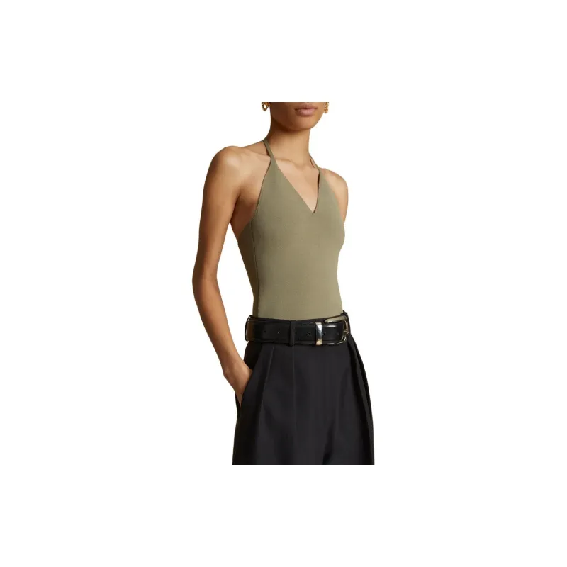 KHAITE Thaiane Top 'Olive'-3
