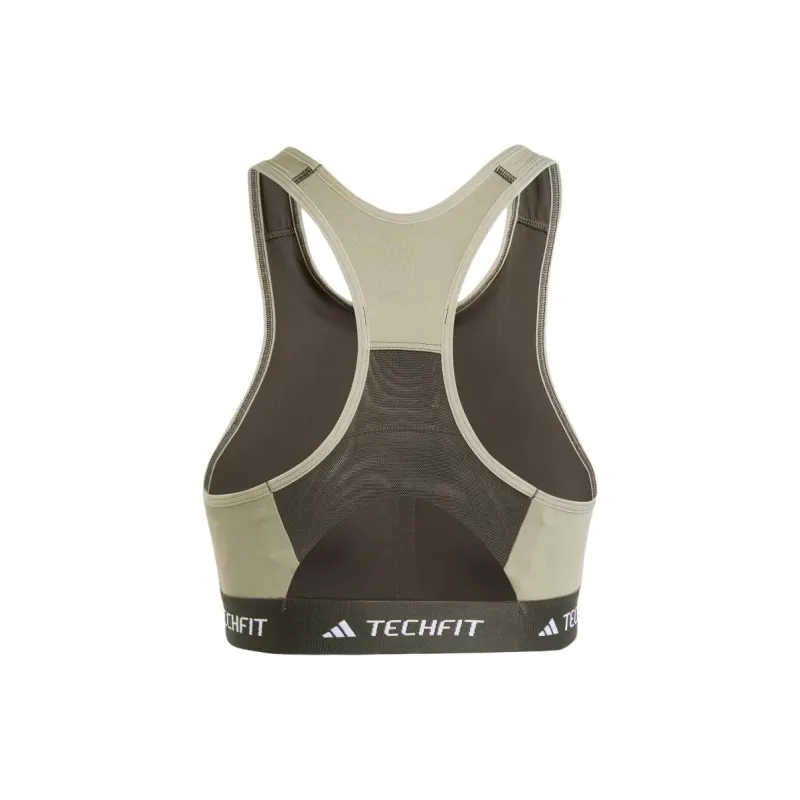 Adidas Free Shipping With AdiClub Techfit Medium-Support High-Neck Colorblock Bra-1