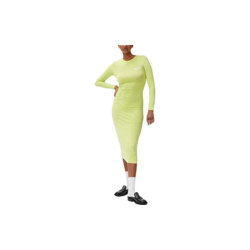 GANNI Long-Sleeved Dresses Women's Green-2