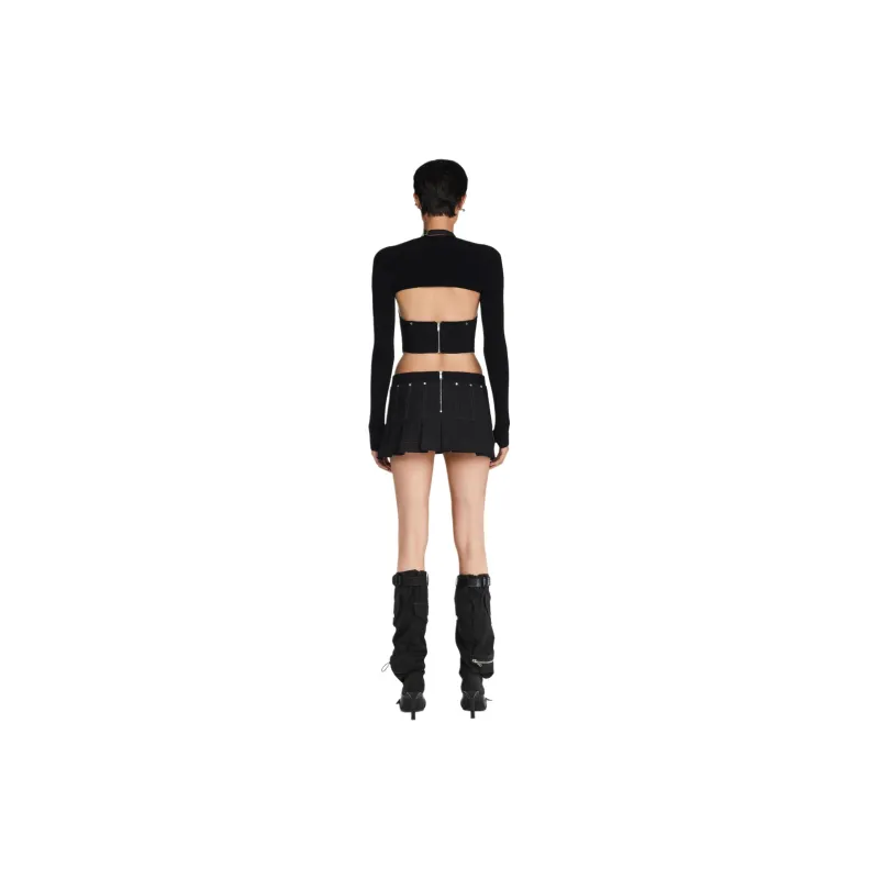 DION LEE SS24 WRENCH POCKET SKIRT Casual Short Skirts Women's Black-2