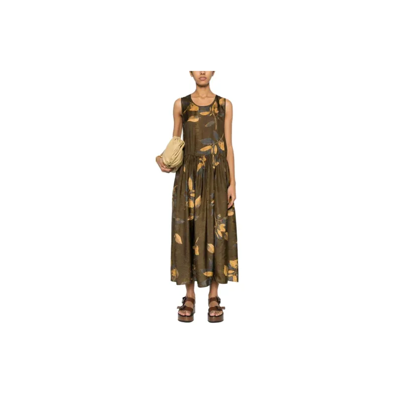 UMA WANG SS24 Sleeveless Dress Women's Umber-1