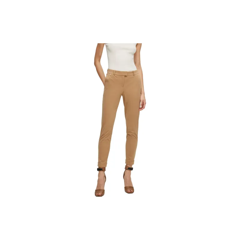HUGO BOSS SS23 Casual Pants Women's Brown-1