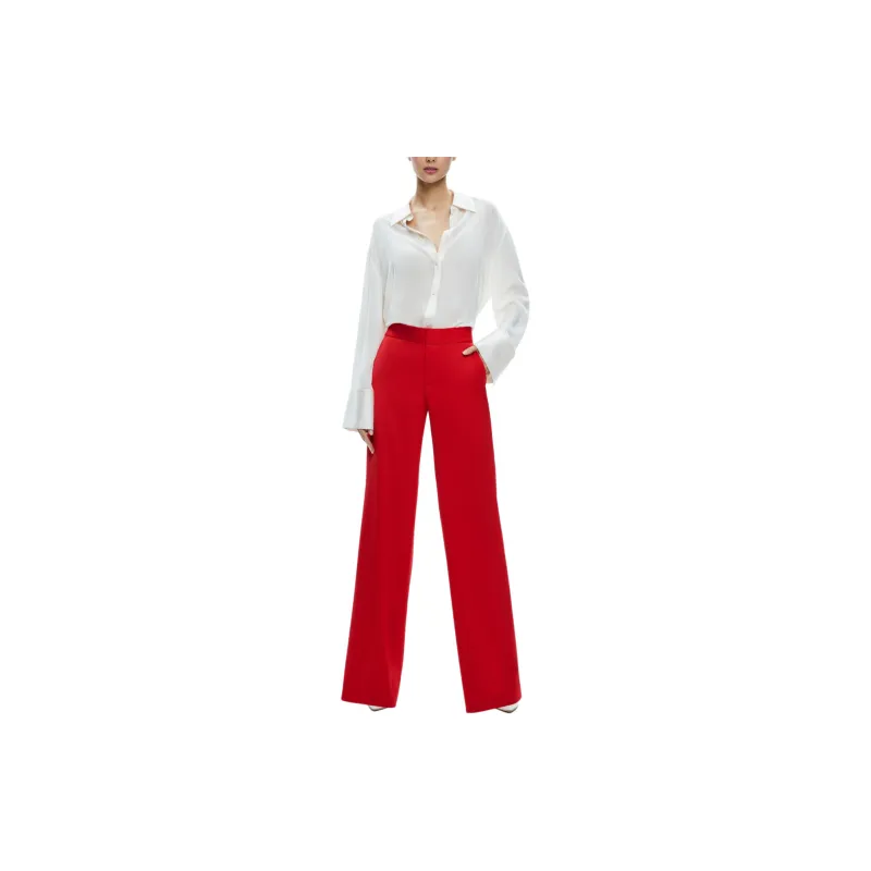 ALICE+OLIVIA Calvin Wide leg Tailored Trousers-1