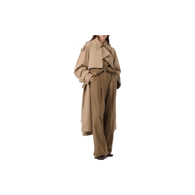 SportMax Waterproof Cotton Trench Coat-6