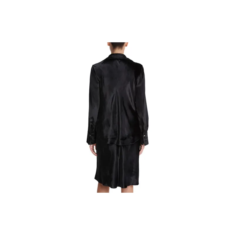 VINCE Long sleeve Velvet Shirt-2