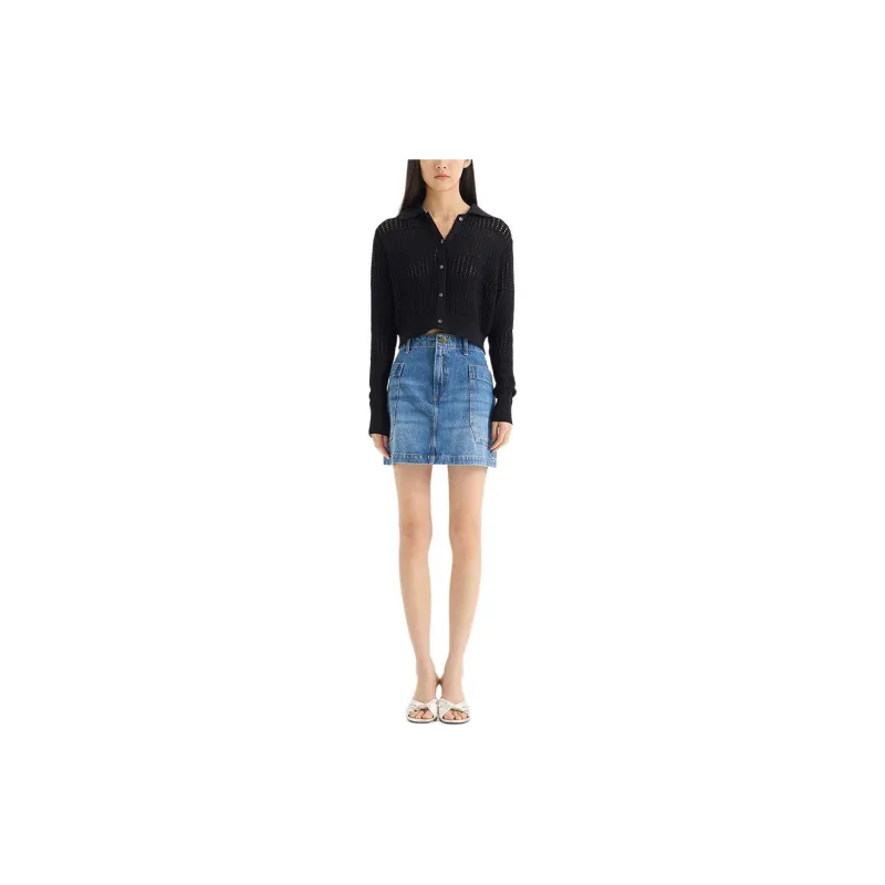FRAME SS24 Denim Short Skirts Women's Blue-1