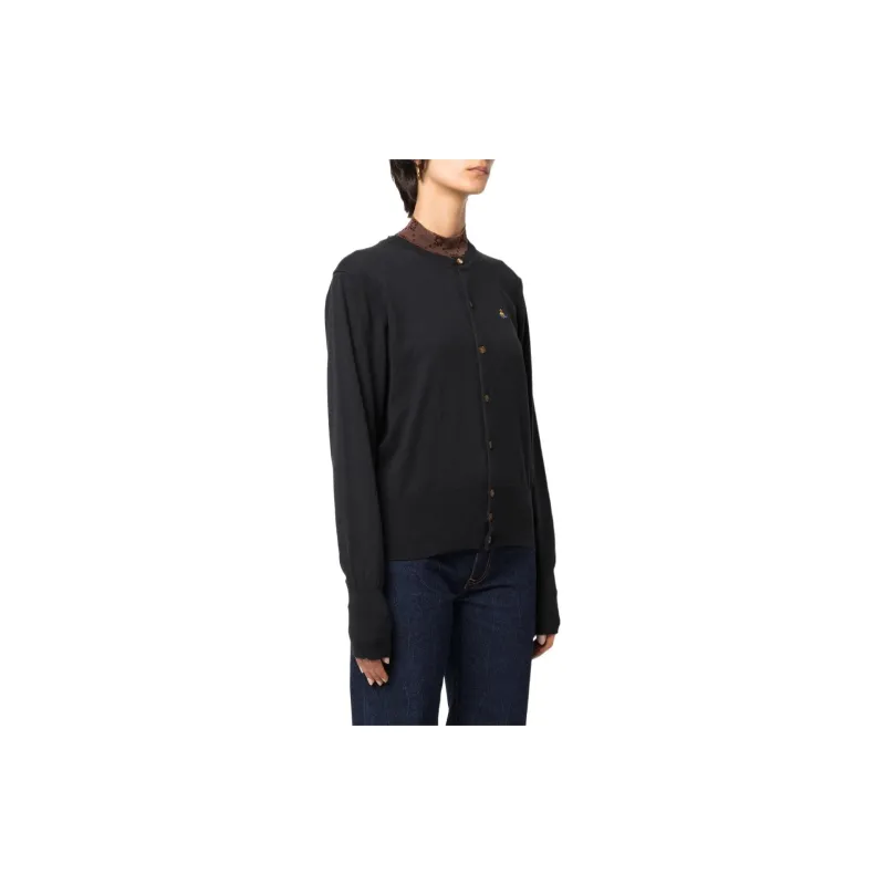 Vivienne Westwood FW22 Cashmere Sweater Women's Black-3
