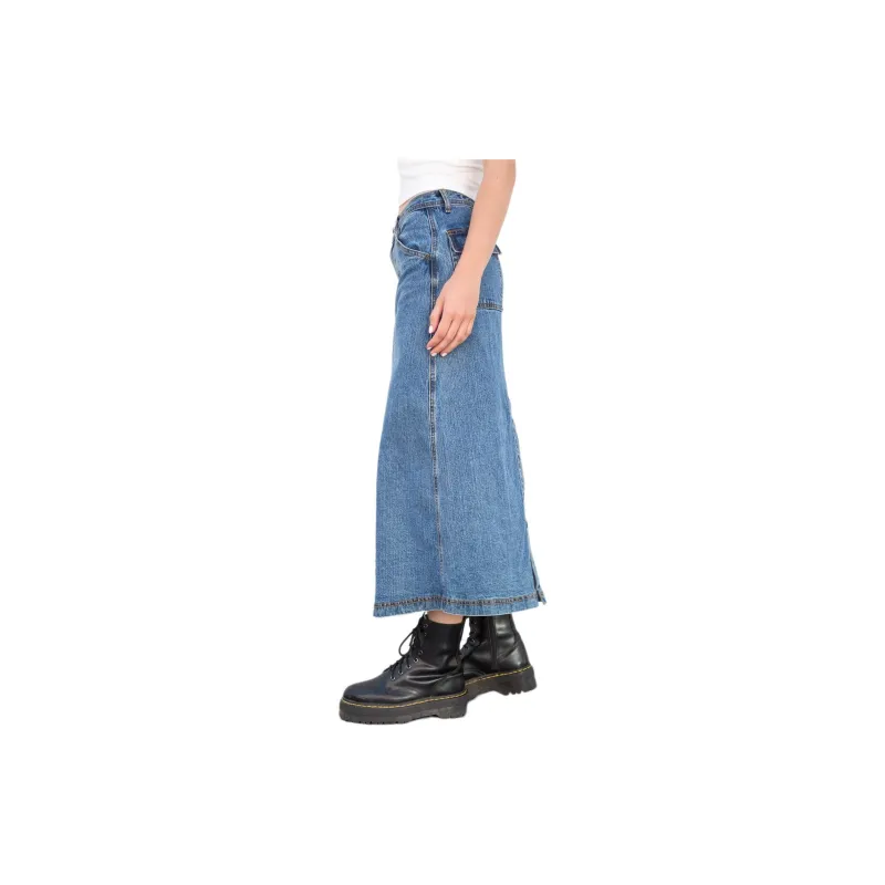 Brandy Melville Casual Long Skirts Women's Blue-2