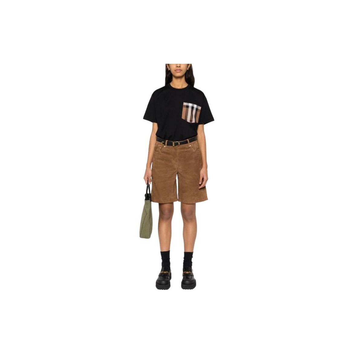 Burberry Black Check Pocket T-Shirt XL - POIZON
