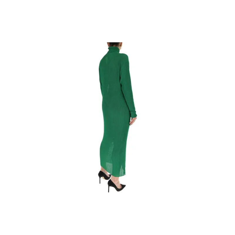 Balenciaga Long-Sleeved Dresses Women's Green-2