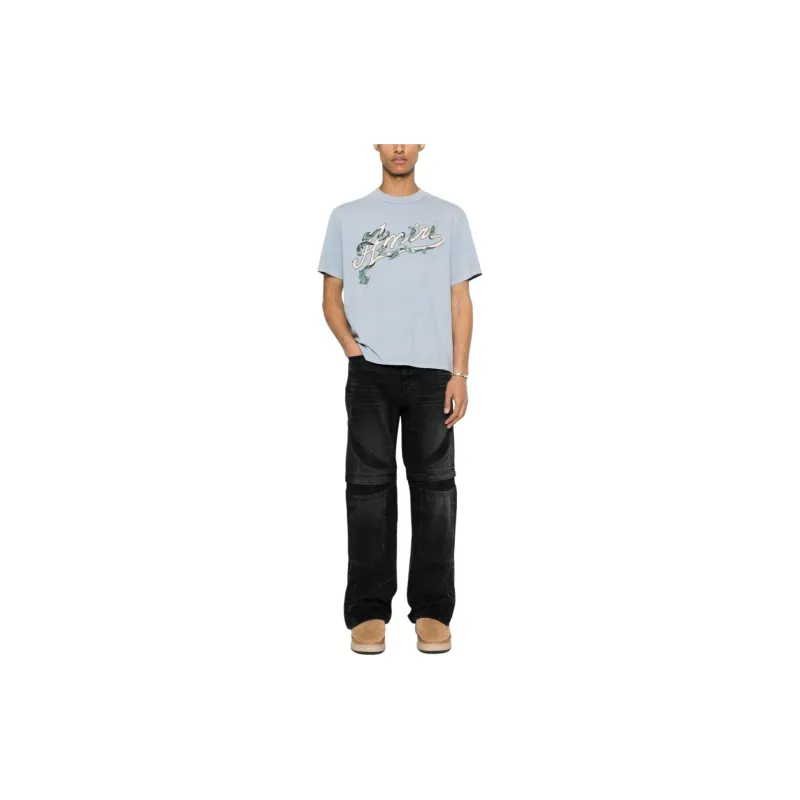 AMIRI Filigree Tee 'Ashley Blue'-1
