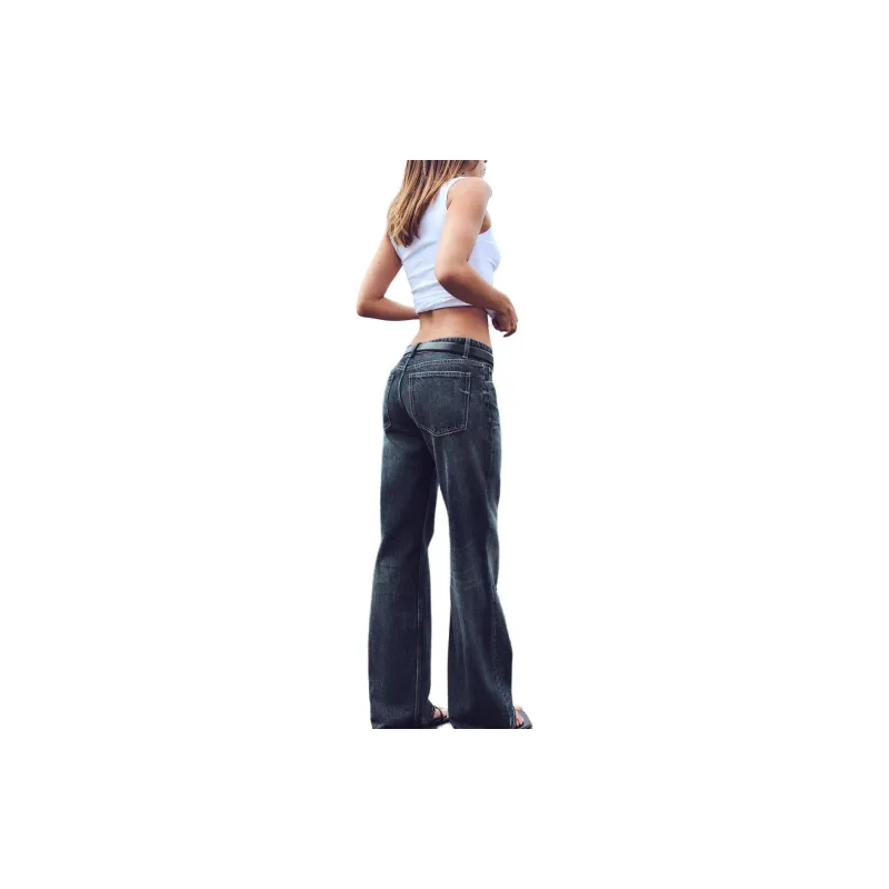 ZARA Trf Jeans Women's Dark Blue-4