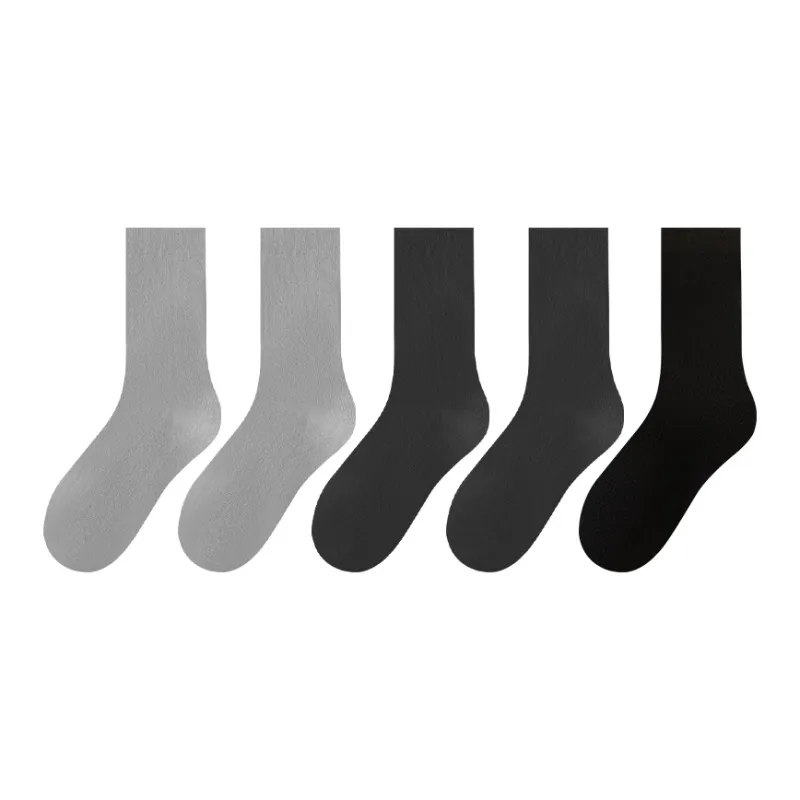 MADALLO Mid Calf Socks Women's 5 Pack White-10