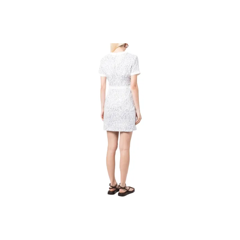 Staud Short-Sleeved Dresses Women's White-2