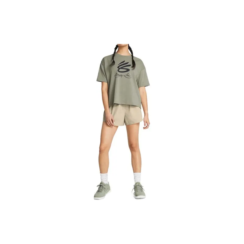 Under Armour T Shirt Women's Green-3