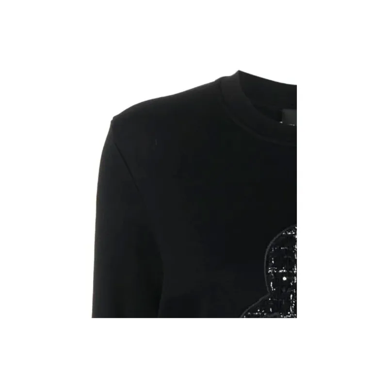 KARL LAGERFELD / Karl Lagerfeld Jeans Bouclé Karl Profile Crew-neck Sweatshirt-4