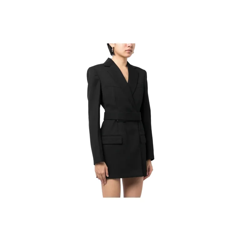 Alexander Wang Logo embroidered Belted Blazer Dress-1