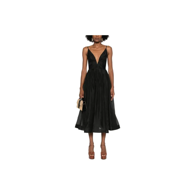 Zimmermann Illustration Gathered Detailed Midi Dress-1