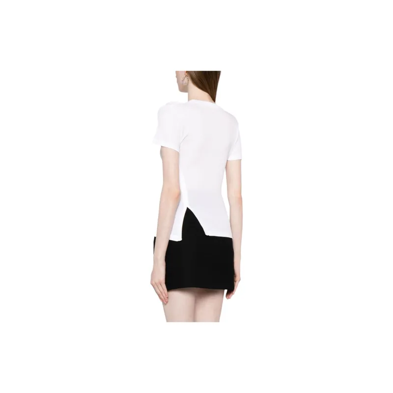 Helmut Lang Asymmetric Short sleeve Top-2