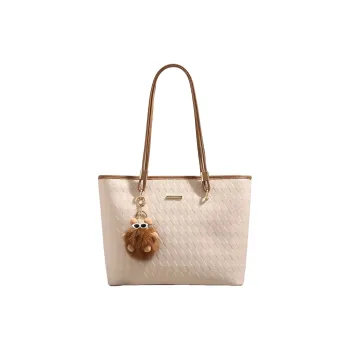PESASRIE Imported Haute Couture Fabric Shoulder Bag Regular Women's Ecru