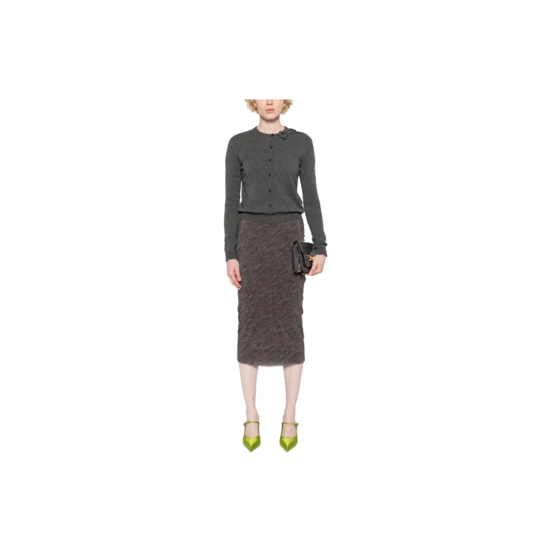 Valentino Bow Detailed Crewneck Cardigan-2