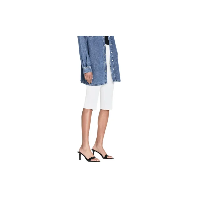 FRAME SS24 Denim Shorts Women's White-3