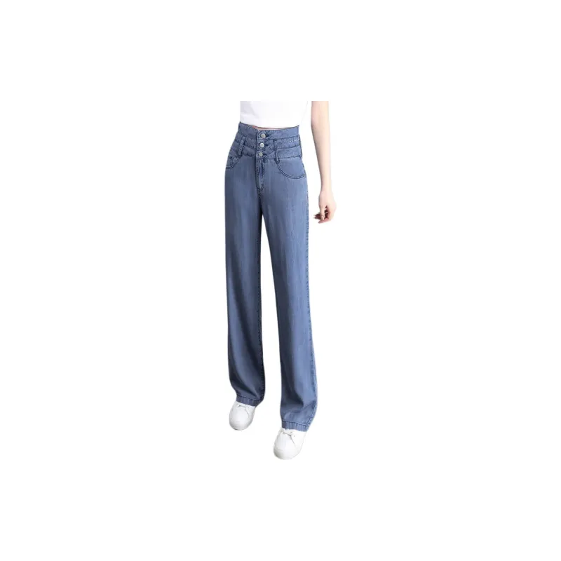 Mo Han Yi Mei Jeans Women's Denim Blue-3