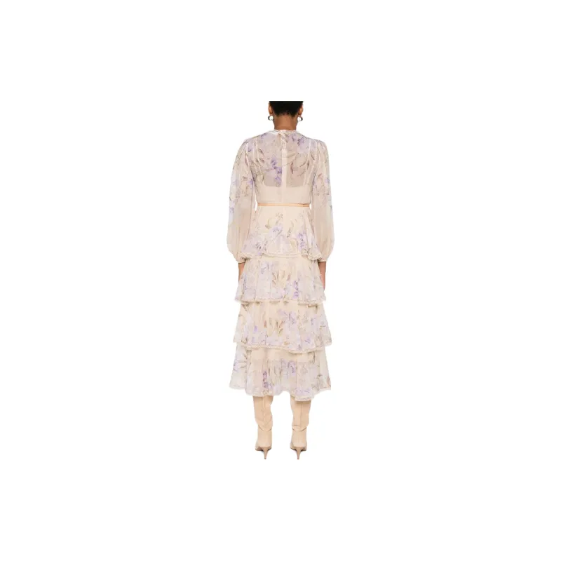 Zimmermann Eden Lace Edge Midi Dress-2