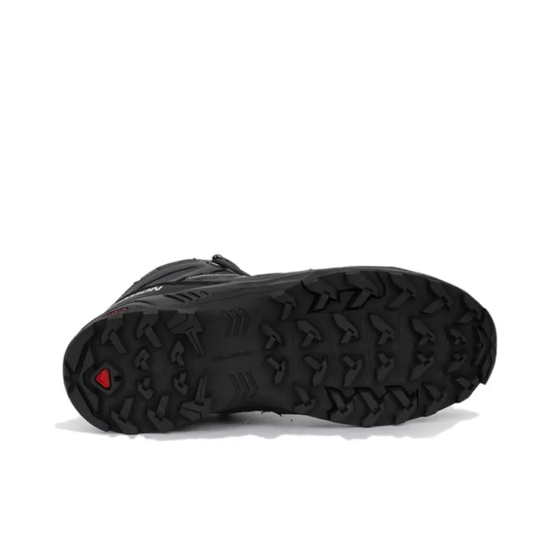 SALOMON X Braze Slip Resistant, Abrasion Resistant, Waterproof Mid Top Hiking Shoes Women's Black-4