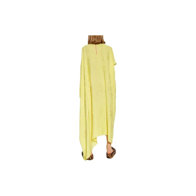 Balenciaga Crinkle Effect Draped Dress-4