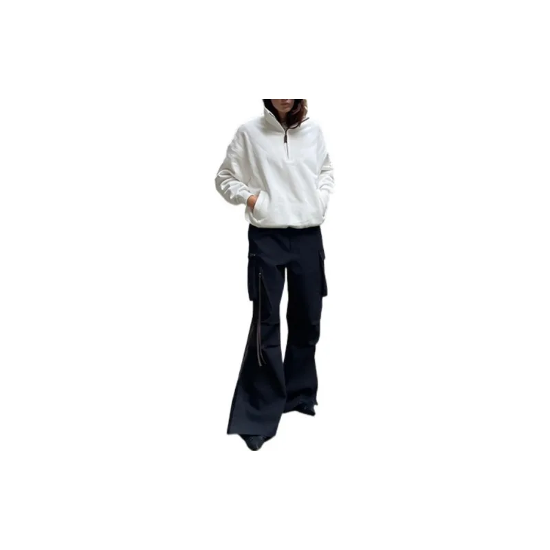 Fax Copy Express Cargo Pants Casual Pants Women's Black-2