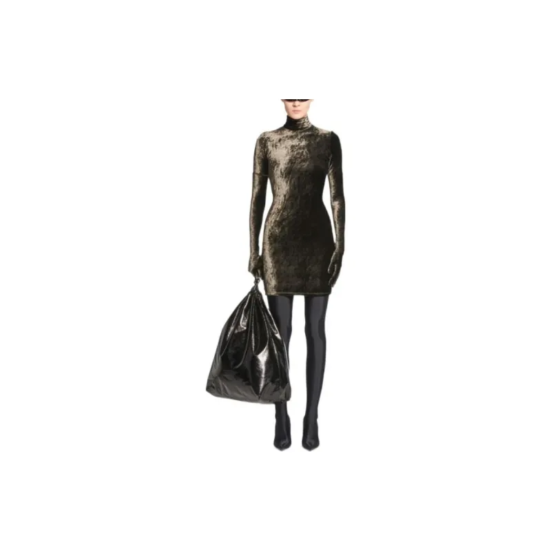 Balenciaga Turtleneck Mini Dress-2