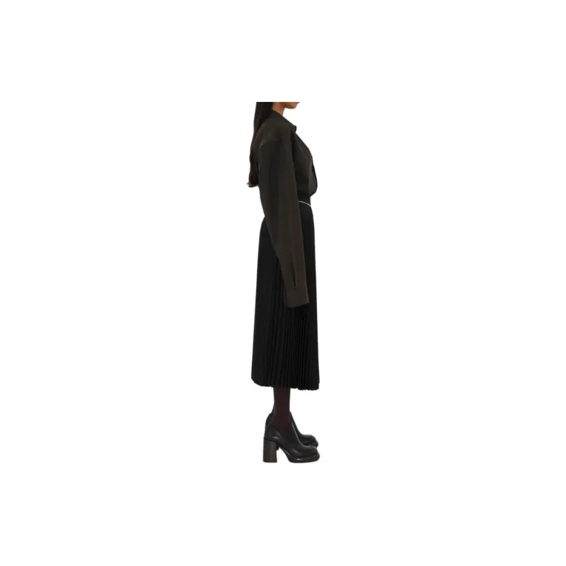 Burberry Pleated Midi Skirt-3