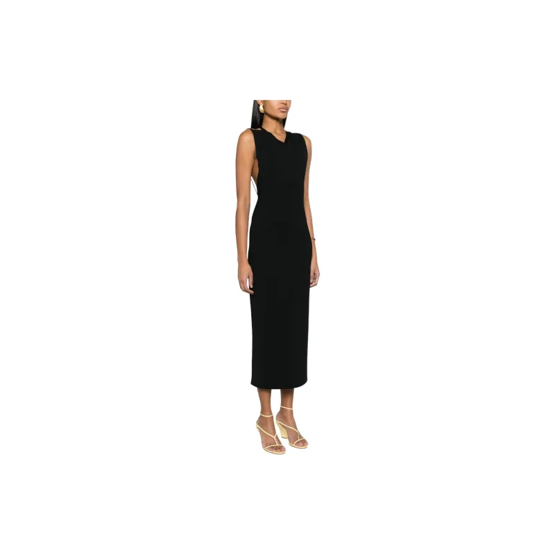 KHAITE Terri Open Back Maxi Dress-3