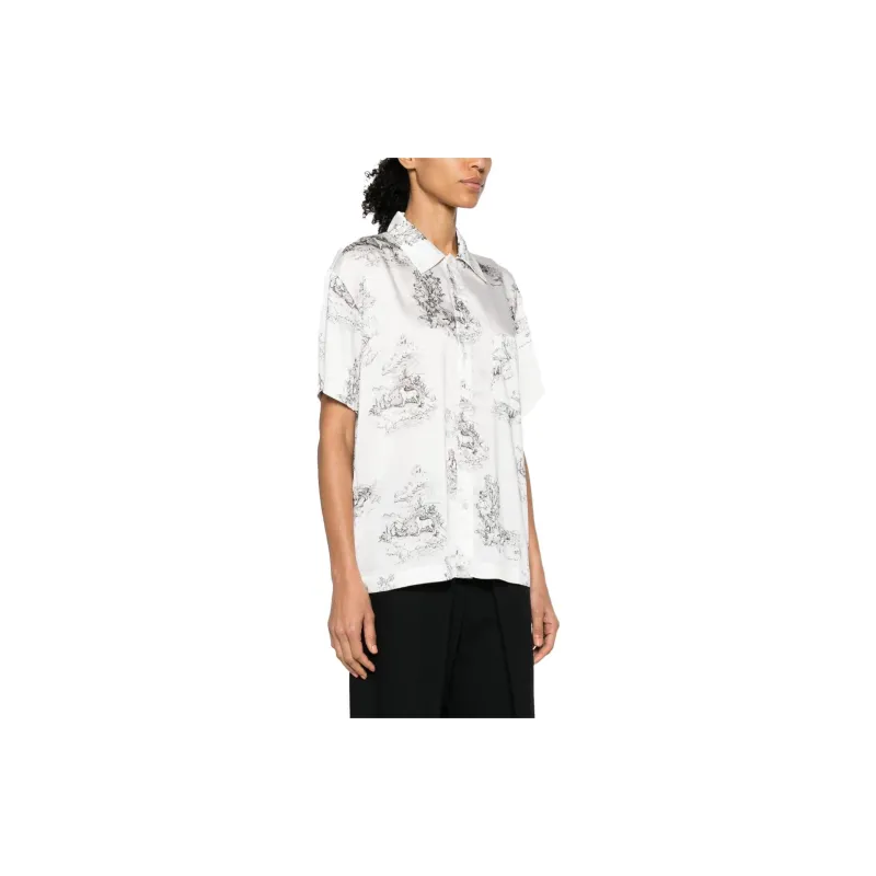 COPERNI Toile De Jouy print Satin Shirt-2