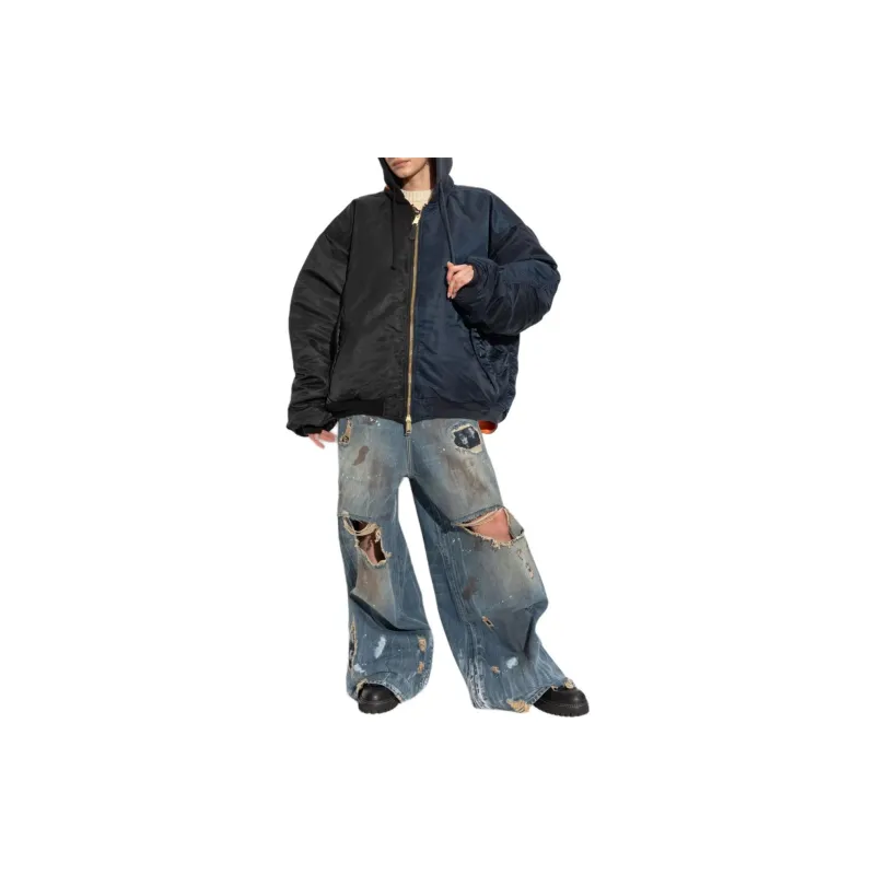 Vetements Two Toned Zipped Bomber Jacket-1