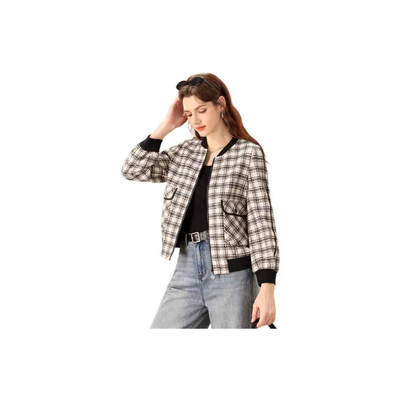 FENHONGMALI Jackets Coats Women's White-2