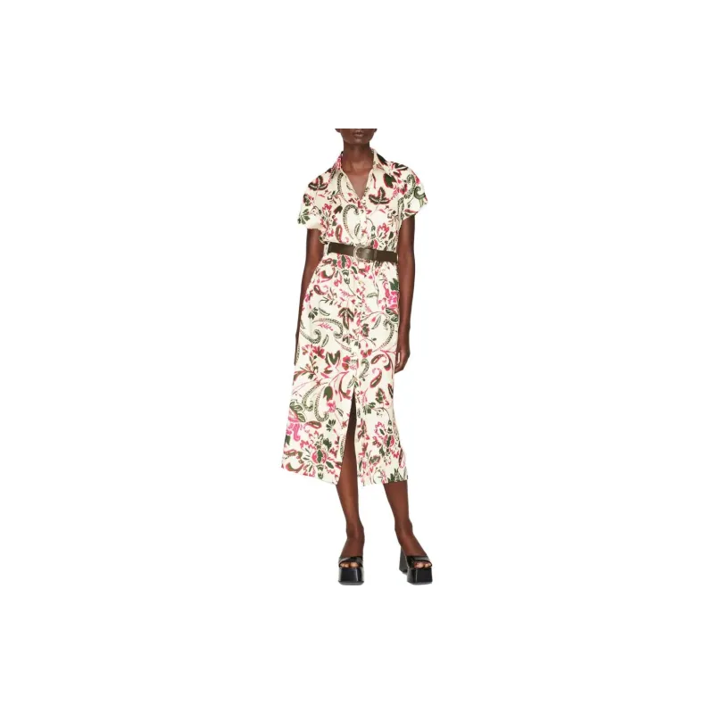 ZARA Short-Sleeved Dresses Women's Multicolor-2