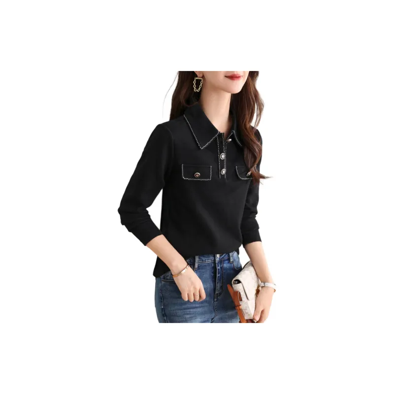 Mo Han Yi Mei T Shirt Women's Black-1